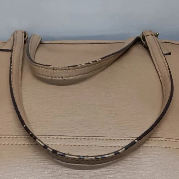 Coach East West City Tote Bag F23576 Tan Beige Saffiano Leather Shoulderbag GUC - Picture 10 of 16